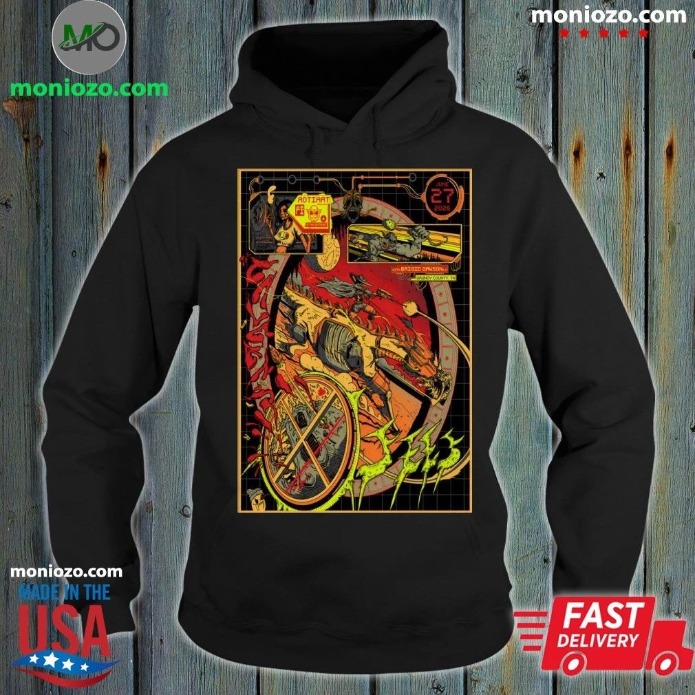 Original Osees In Pelham TN On June 27 2026 Tour - Adult & Kids T-Shirts, Sweatshirts & Hoodies apparel design preview 2