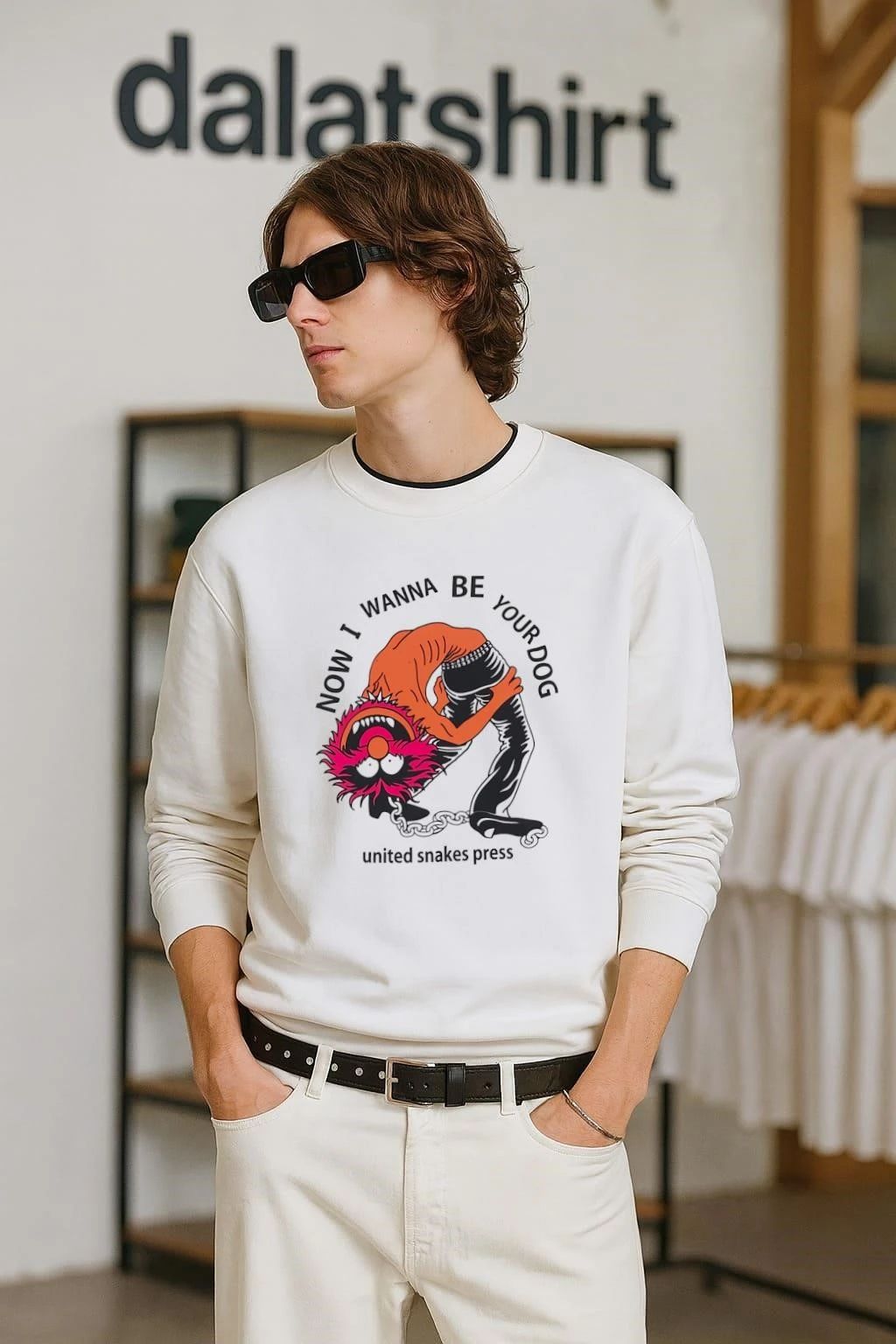 Now I Wanna Be Your Dog Animal Muppet United Snakes - Adult & Kids T-Shirts, Sweatshirts & Hoodies apparel design preview 2