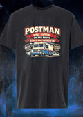 Postman What Happens On The Route Stays Mail Truck - Adult & Kids T-Shirts, Sweatshirts & Hoodies apparel design preview 1
