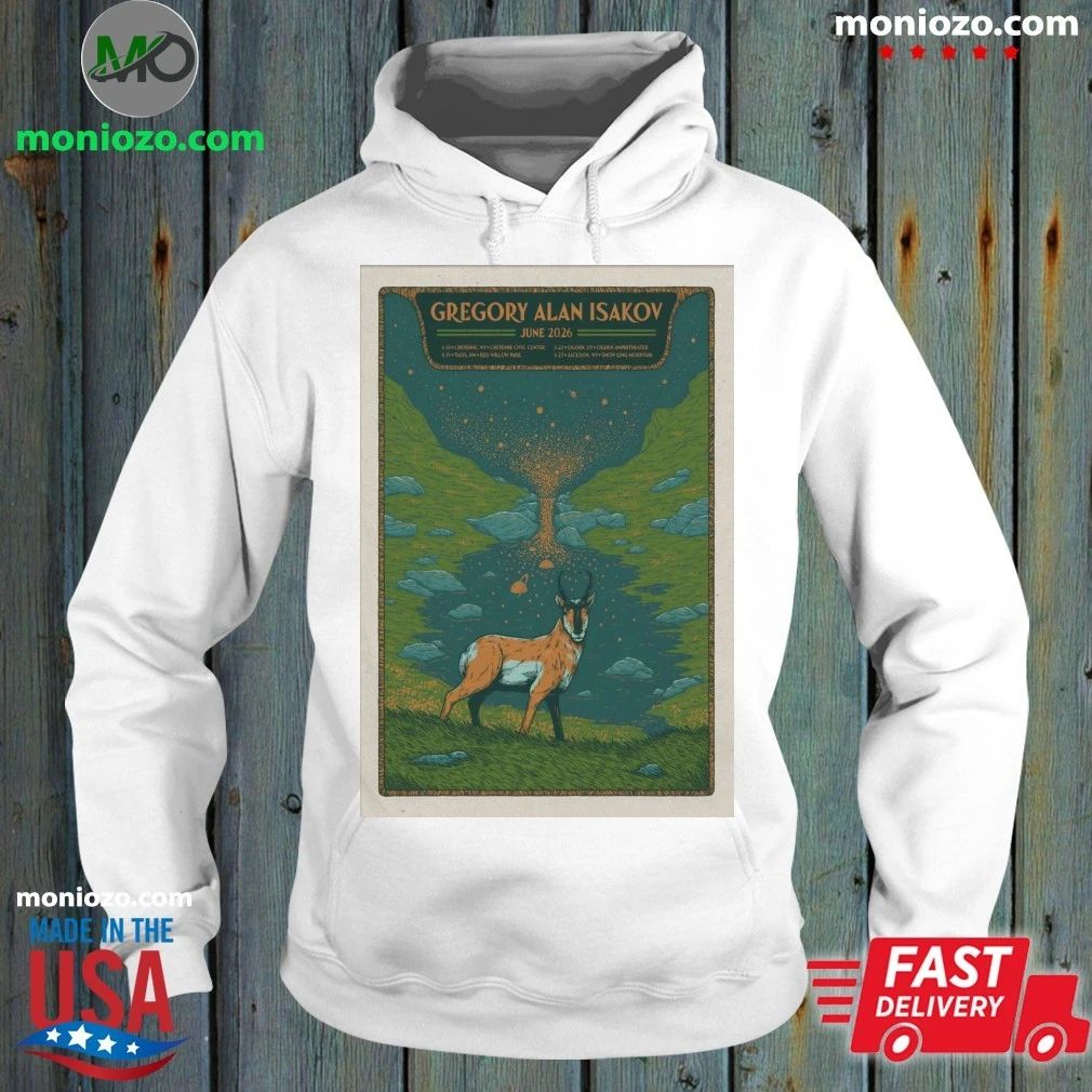 Original Gregory Alan Isakov 6 19 2026 Taos NM Poster - Adult & Kids T-Shirts, Sweatshirts & Hoodies apparel design preview 2