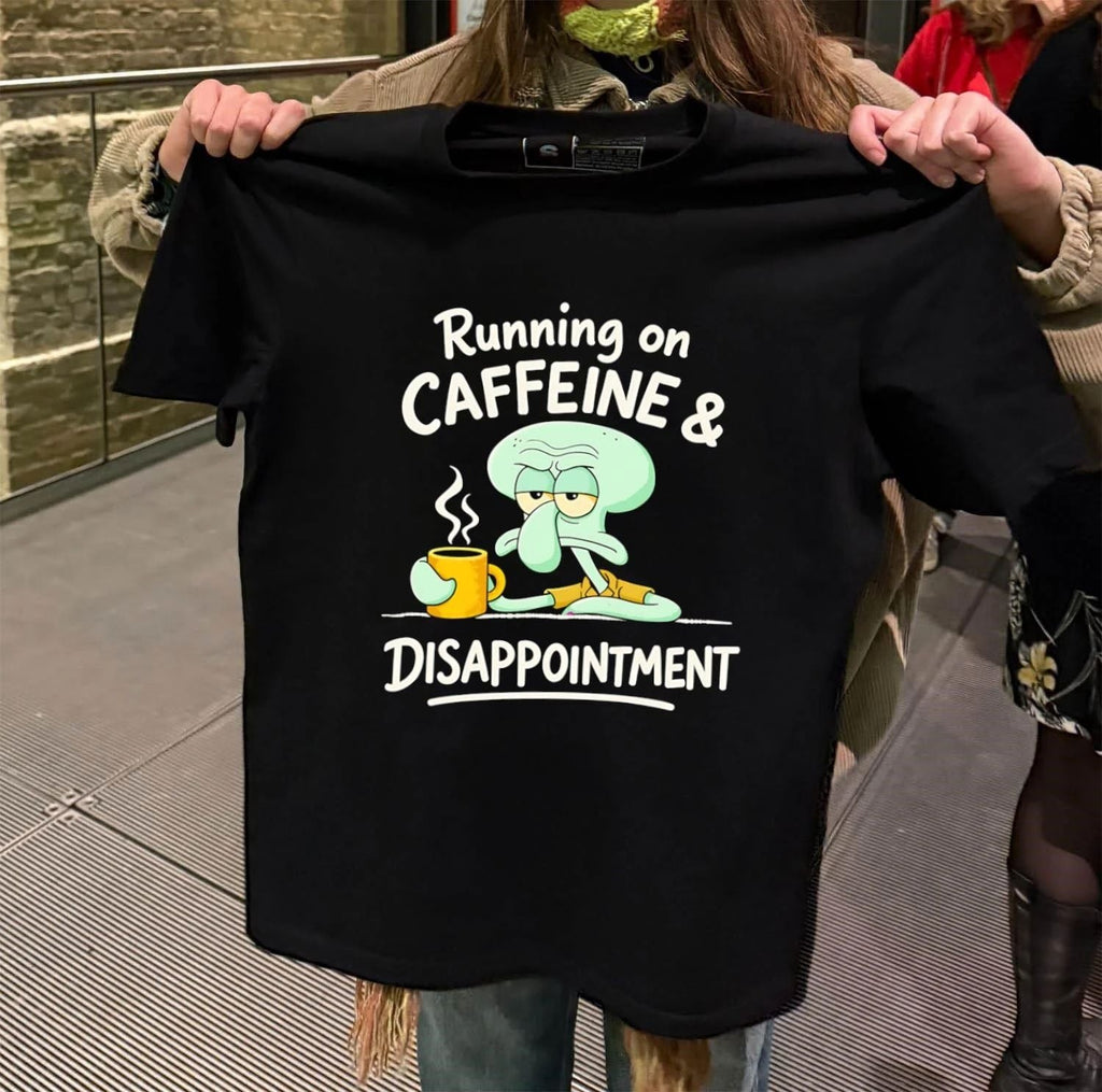 Running on caffeine and Disappointment - Adult & Kids T-Shirts, Sweatshirts & Hoodies apparel design preview 2