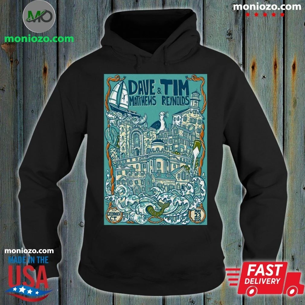 Original Dave Matthews Band Greenwich CT 5 23 2026 - Adult & Kids T-Shirts, Sweatshirts & Hoodies apparel design preview 2