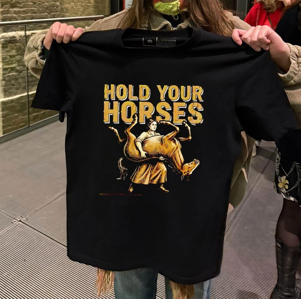 Hold Your Horses retro - Adult & Kids T-Shirts, Sweatshirts & Hoodies apparel design preview 2