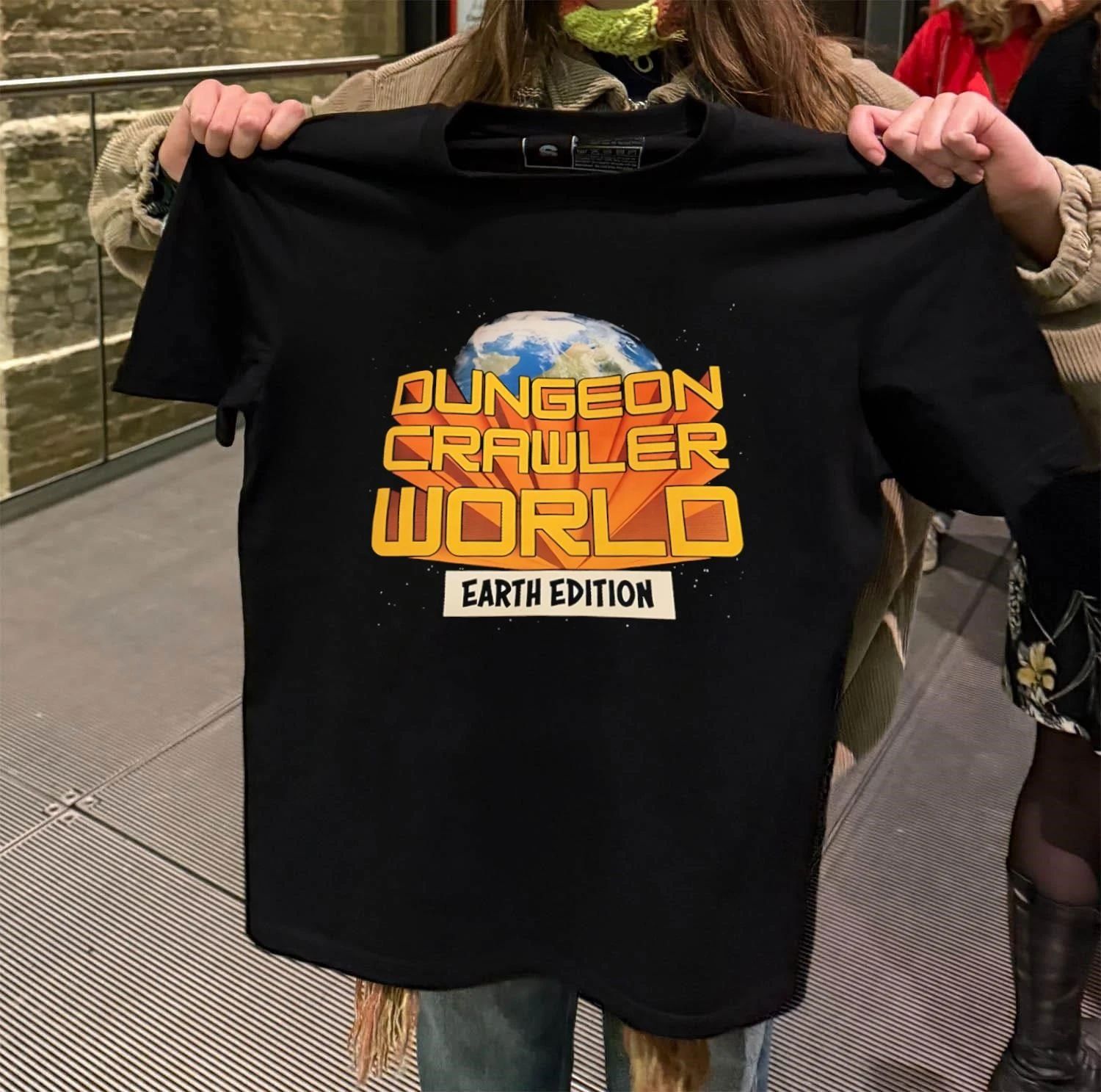 Dungeon Crawler World Earth Edition logo - Adult & Kids T-Shirts, Sweatshirts & Hoodies apparel design preview 2