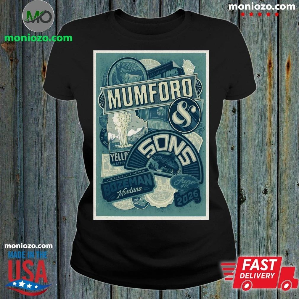 Original Mumford And Sons Bozeman MT Tour On June 4 - Adult & Kids T-Shirts, Sweatshirts & Hoodies apparel design preview 1