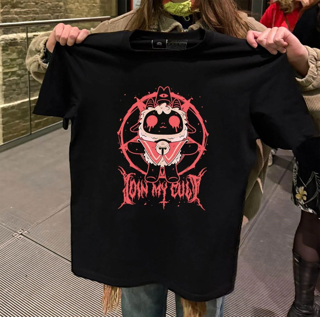 Demon Lamb Lord cartoon - Adult & Kids T-Shirts, Sweatshirts & Hoodies apparel design preview 2