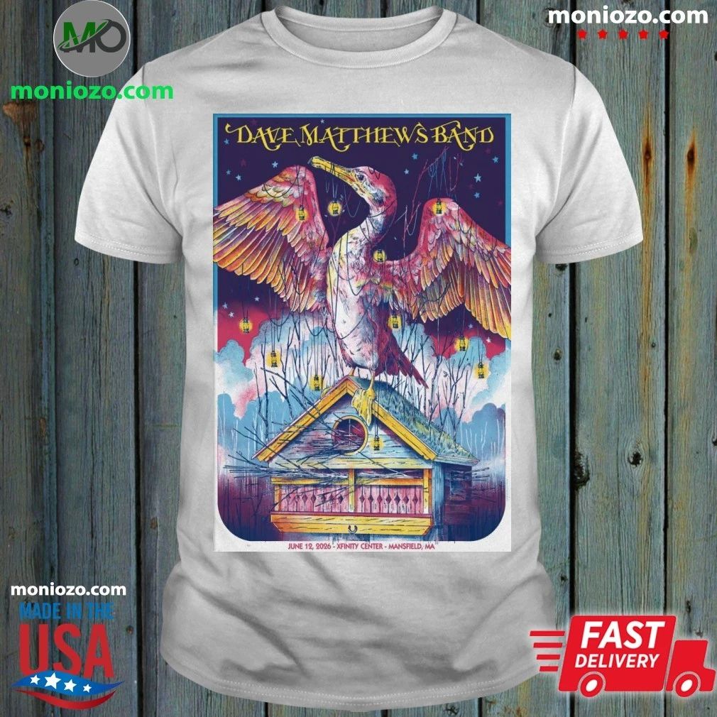 Original Dave Matthews Band June 12 2026 Xfinity - Adult & Kids T-Shirts, Sweatshirts & Hoodies apparel design preview 1
