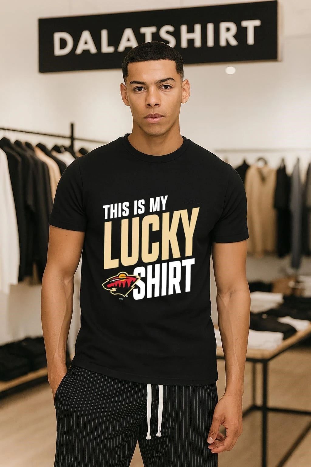 Minnesota Wild This Is My Lucky hockey 2026 - Adult & Kids T-Shirts, Sweatshirts & Hoodies apparel design preview 1