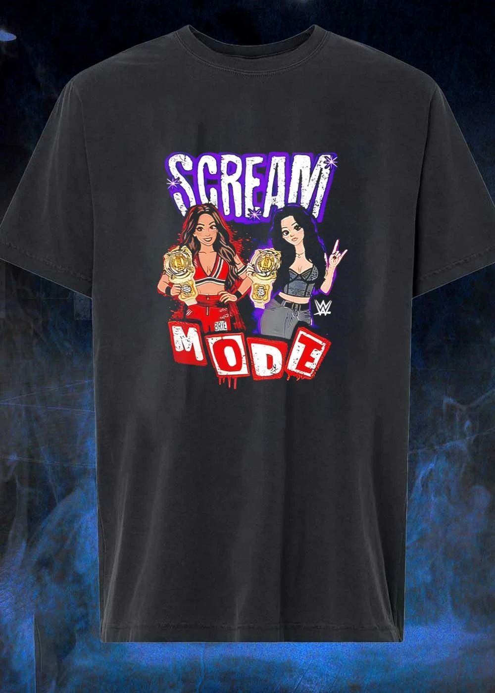 Scream Team Mode Women Tag Champions Wrestling - Adult & Kids T-Shirts, Sweatshirts & Hoodies apparel design preview 1