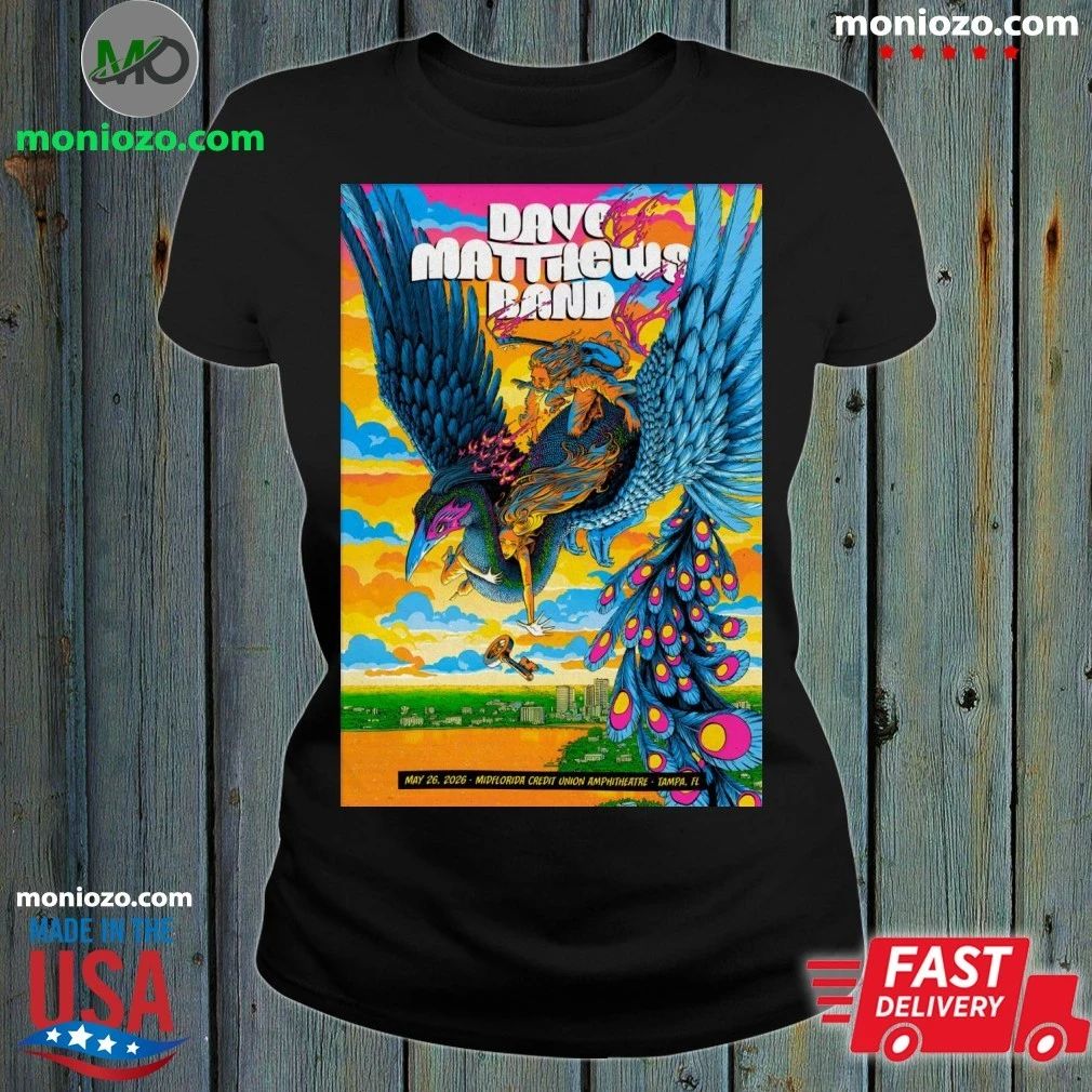 Dave Matthews Band May 26 2026 MIDFLORIDA Credit - Adult & Kids T-Shirts, Sweatshirts & Hoodies apparel design preview 1