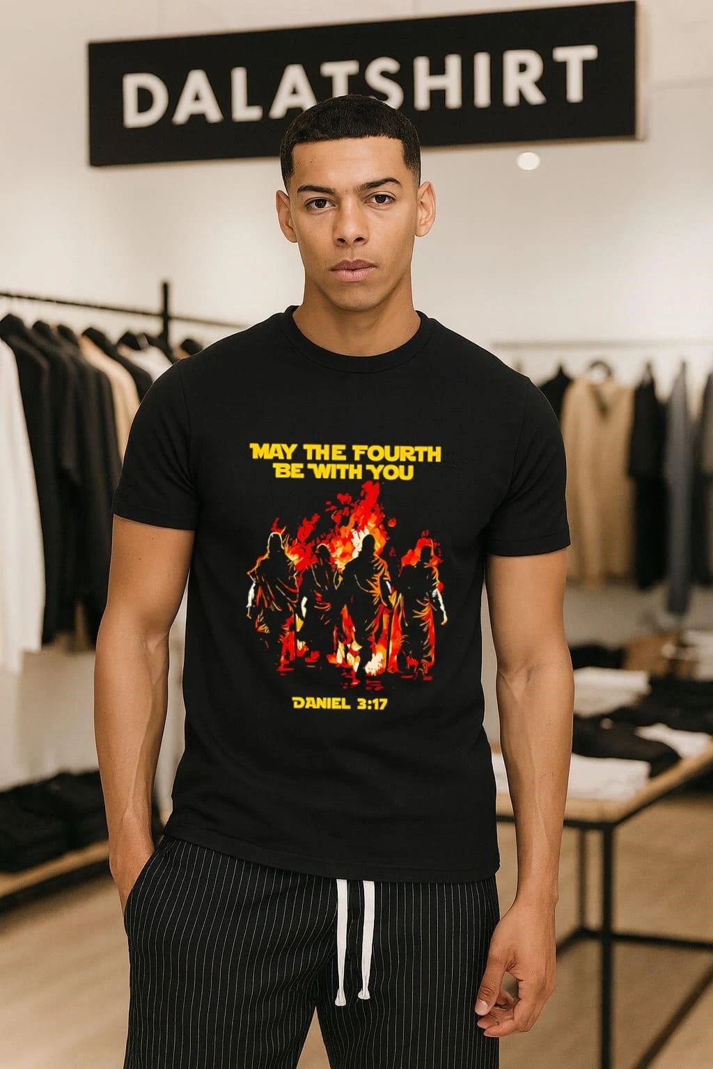May The Fourth Be With You Daniel - Adult & Kids T-Shirts, Sweatshirts & Hoodies apparel design preview 1