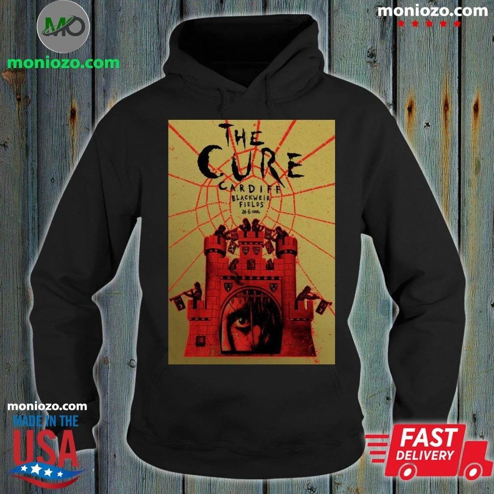 The Cure Cardiff UK 6 24 2026 Poster - Adult & Kids T-Shirts, Sweatshirts & Hoodies apparel design preview 2