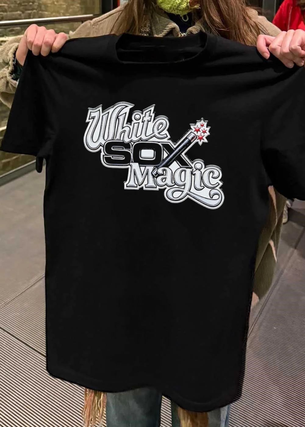 White Sox Magic Wand Stars - Adult & Kids T-Shirts, Sweatshirts & Hoodies apparel design preview 2