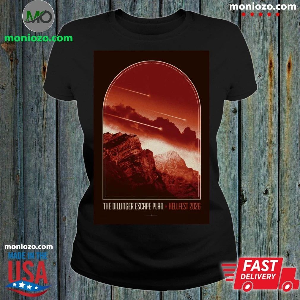 The Dillenger Escape Plan Hellfest 2026 Jun 19 - Adult & Kids T-Shirts, Sweatshirts & Hoodies apparel design preview 1