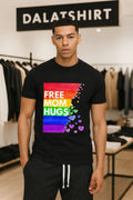 Free Mom Hugs LGBTQ Pride Rainbow Hearts Watercolor - Adult & Kids T-Shirts, Sweatshirts & Hoodies apparel design preview 1