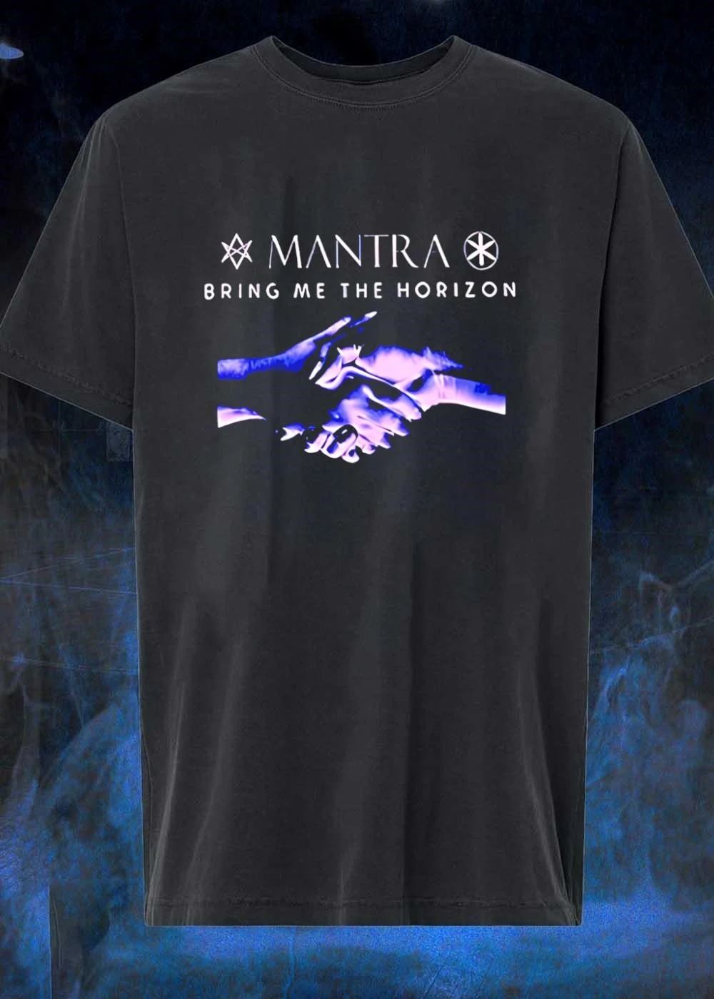 Mantra Bring Me The Horizon Handshake Logo Band - Adult & Kids T-Shirts, Sweatshirts & Hoodies apparel design preview 1