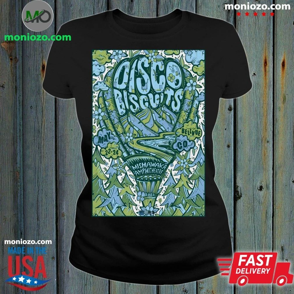 Original The Disco Biscuits 5 22-5 24 2026 Bellvue CO - Adult & Kids T-Shirts, Sweatshirts & Hoodies apparel design preview 1