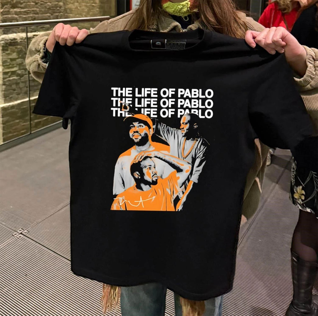 Kanye West The Life Of Pablo Album Collage - Adult & Kids T-Shirts, Sweatshirts & Hoodies apparel design preview 2