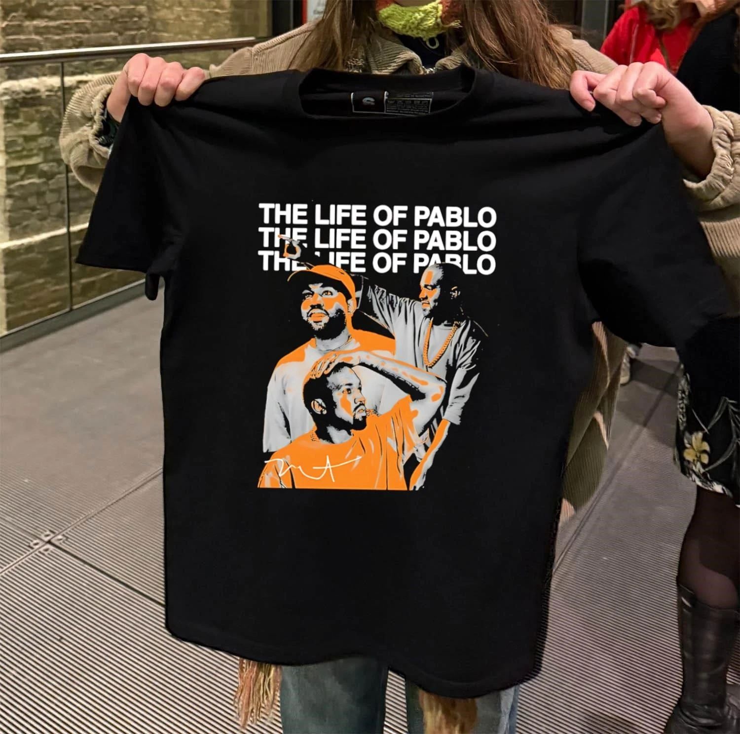 Kanye West The Life Of Pablo Album Collage - Adult & Kids T-Shirts, Sweatshirts & Hoodies apparel design preview 2
