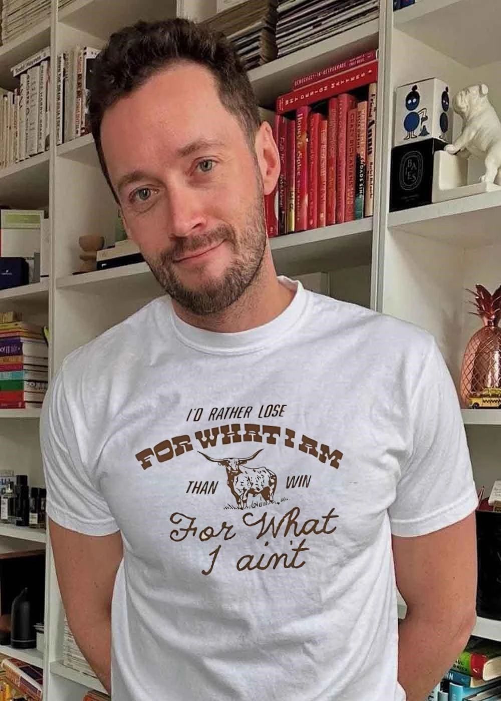 I'd Rather Lose For What I Am Than Win Ain't Longhorn - Adult & Kids T-Shirts, Sweatshirts & Hoodies apparel design preview 2