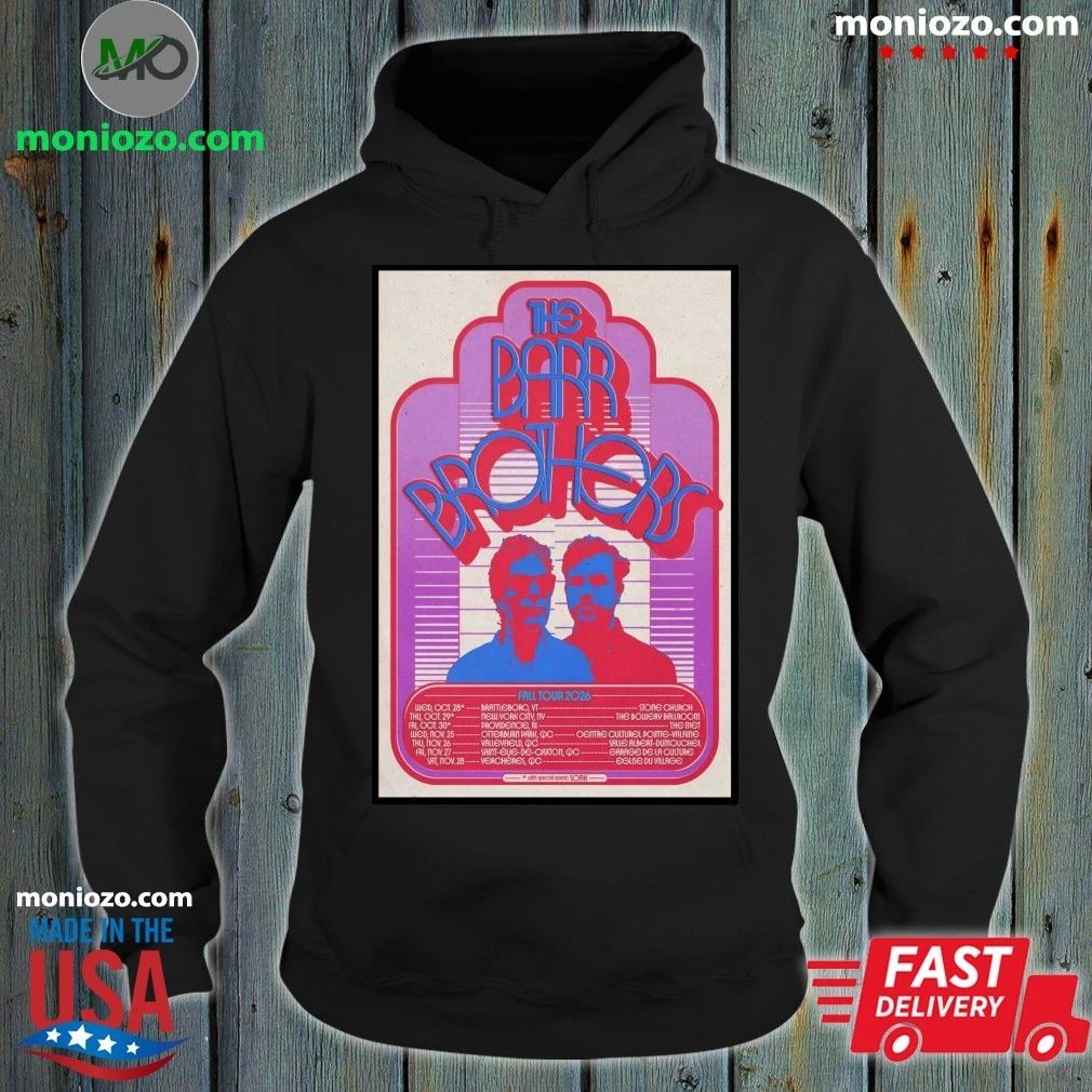 The Barr Brothers Poster 2026 Fall Tour - Adult & Kids T-Shirts, Sweatshirts & Hoodies apparel design preview 2