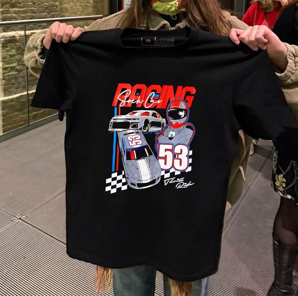 RACING stock car 53 - Adult & Kids T-Shirts, Sweatshirts & Hoodies apparel design preview 2