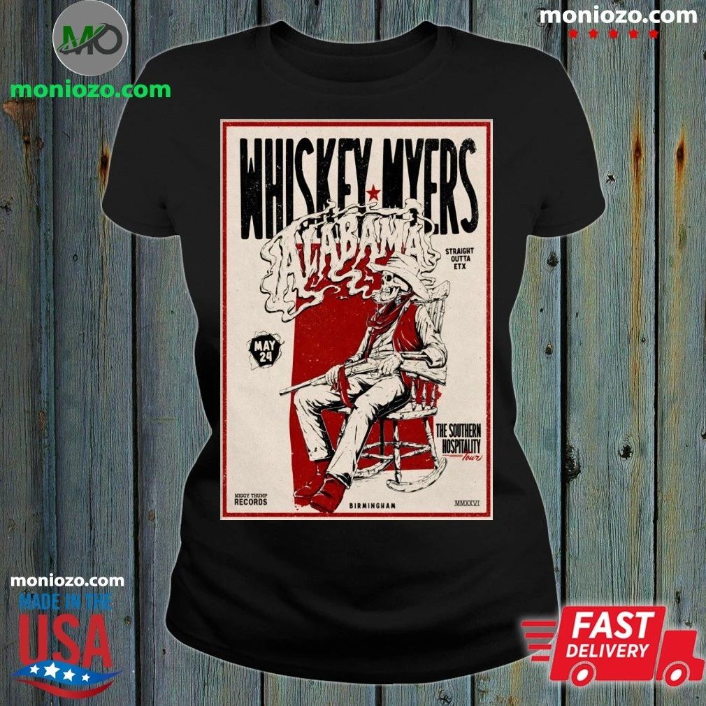 Original Whiskey Myers 5 24 2026 Birmingham AL Poster - Adult & Kids T-Shirts, Sweatshirts & Hoodies apparel design preview 1