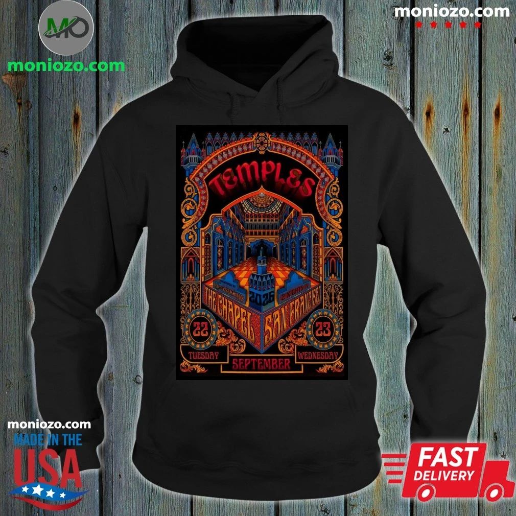 Temples September 22-23 2026 In San Francisco CA - Adult & Kids T-Shirts, Sweatshirts & Hoodies apparel design preview 2