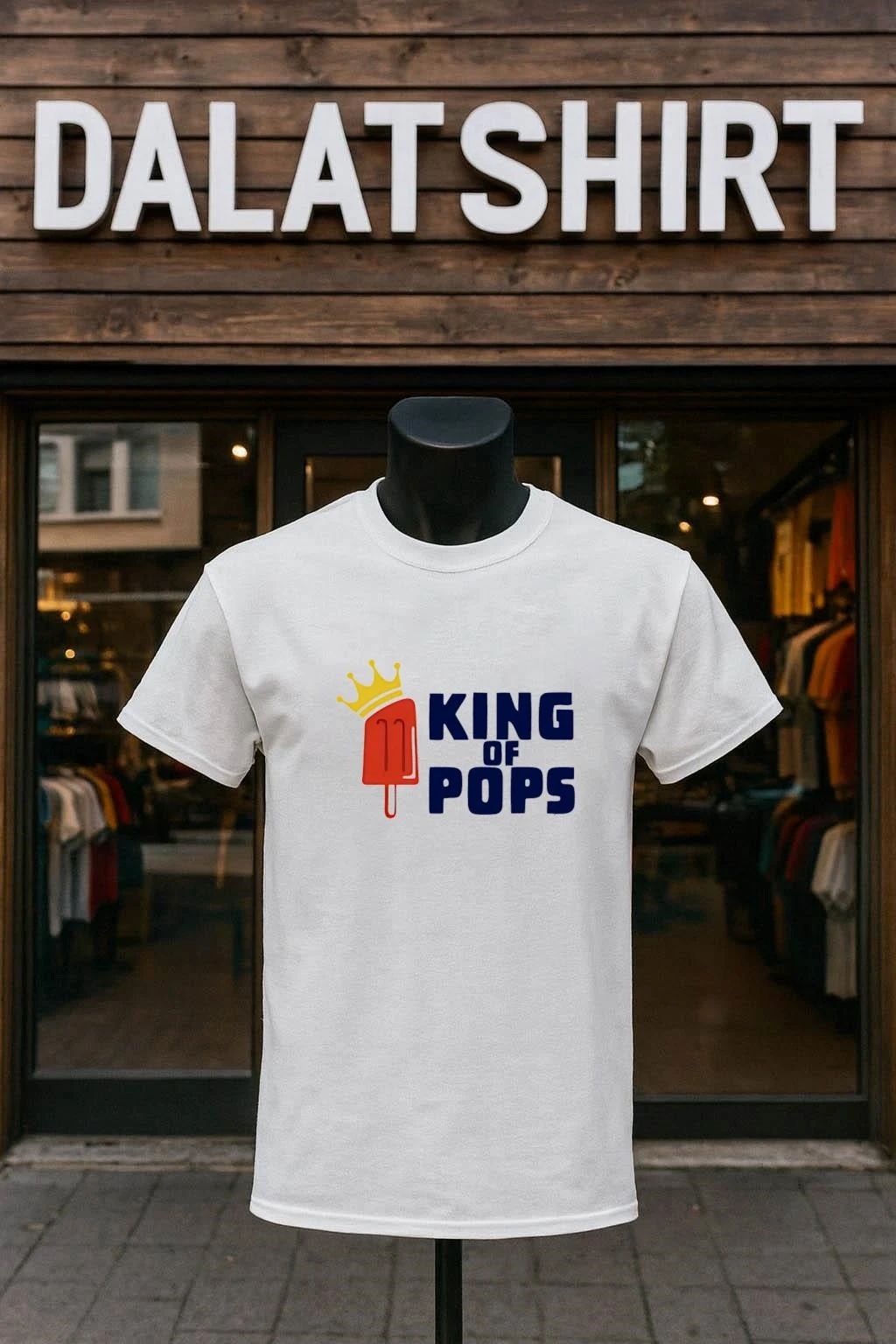 KING OF POPS cream - Adult & Kids T-Shirts, Sweatshirts & Hoodies apparel design preview 1