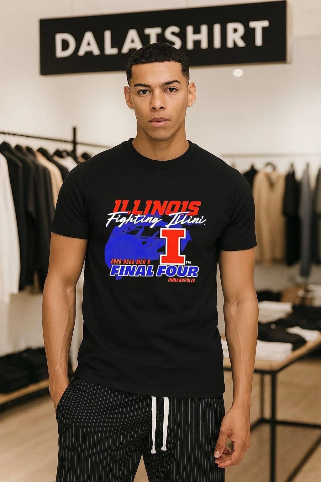 Illinois Fighting Illini 2026 NCAA Men's Final Four - Adult & Kids T-Shirts, Sweatshirts & Hoodies apparel design preview 1