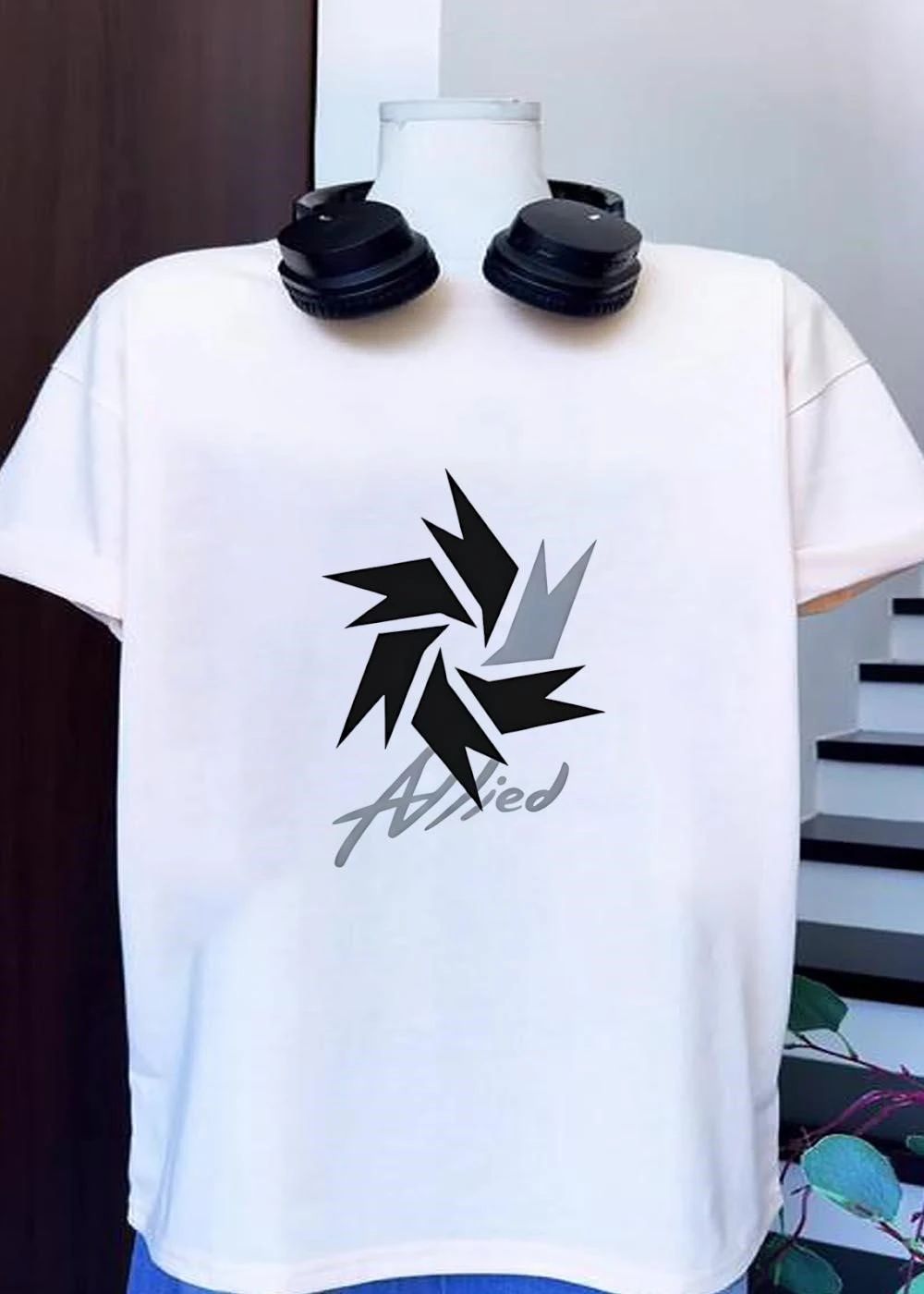 Allied Black And Gray Stylized Star Graphic - Adult & Kids T-Shirts, Sweatshirts & Hoodies apparel design preview 1