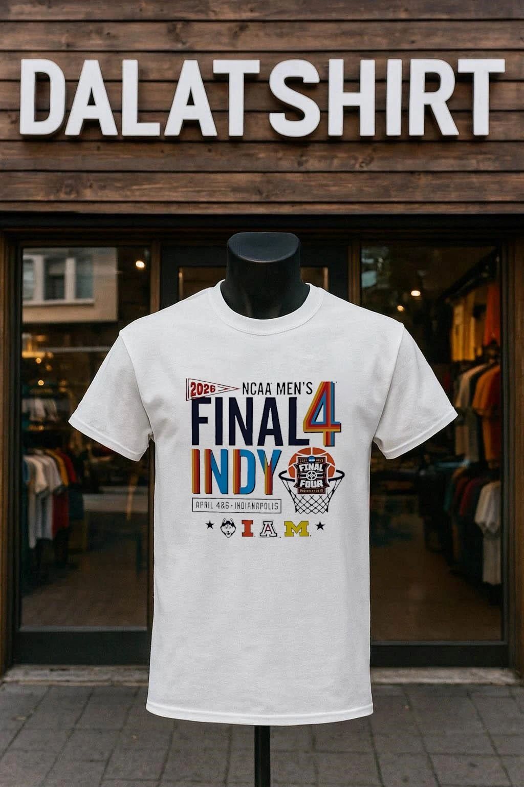 2026 NCAA Men's Final Four Indy logos graphic - Adult & Kids T-Shirts, Sweatshirts & Hoodies apparel design preview 1