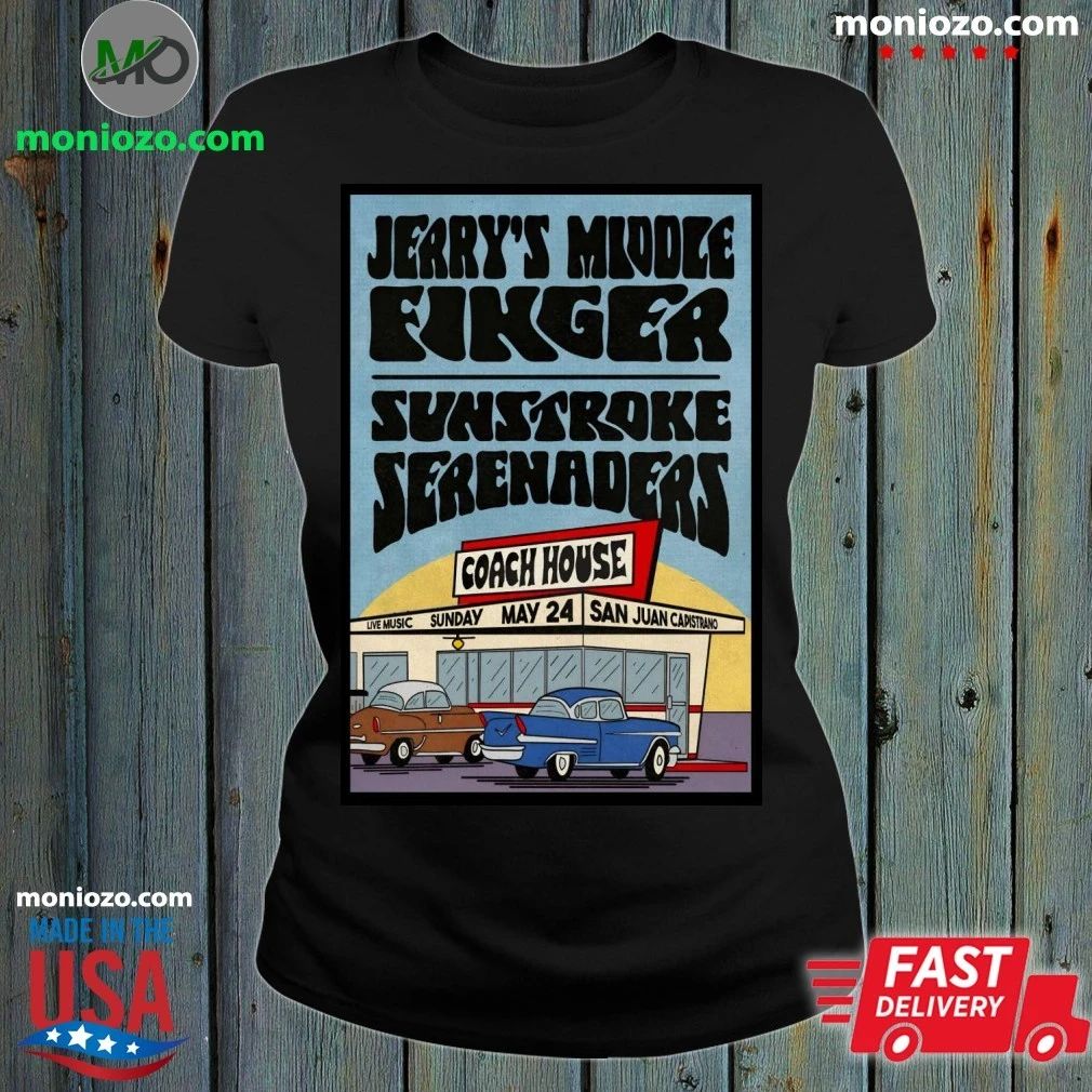 Original Jerry's Middle Finger San Juan Capistrano, - Adult & Kids T-Shirts, Sweatshirts & Hoodies apparel design preview 1