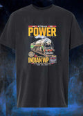 Steam Power Built To Conquer Indian Wp Locomotive - Adult & Kids T-Shirts, Sweatshirts & Hoodies apparel design preview 1