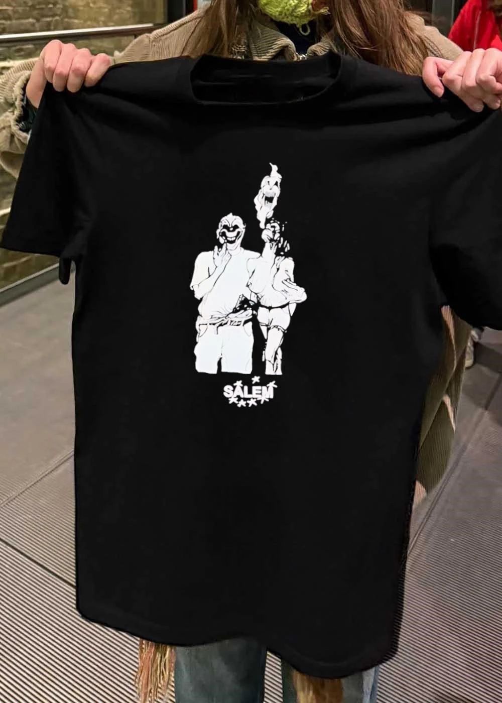 Salem Clown Mask Ghost - Adult & Kids T-Shirts, Sweatshirts & Hoodies apparel design preview 2