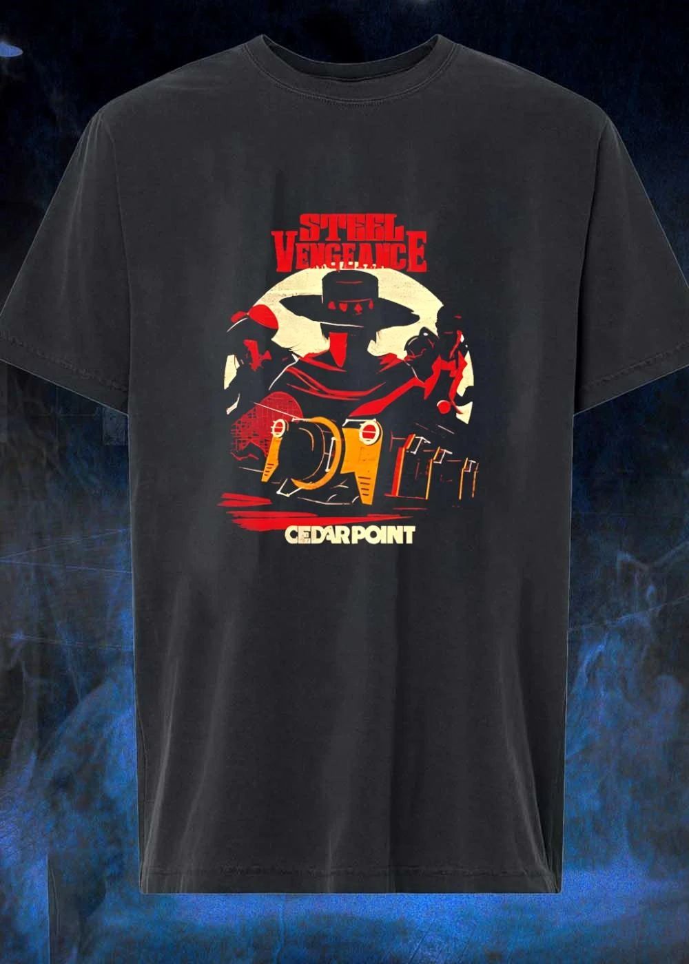 Steel Vengeance Cedar Point Wild West - Adult & Kids T-Shirts, Sweatshirts & Hoodies apparel design preview 1