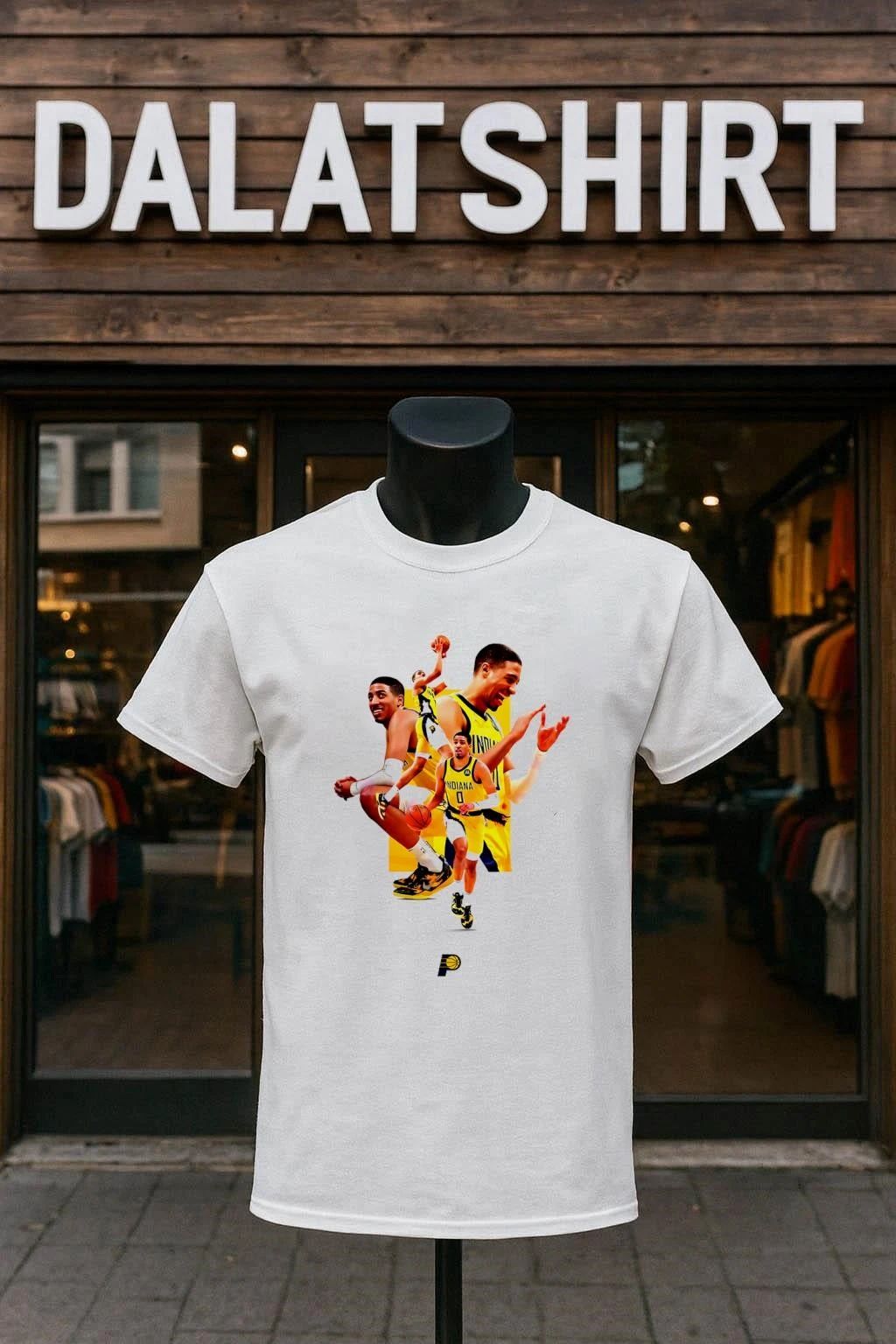Tyrese Haliburton Indiana Pacers Superstar Collage - Adult & Kids T-Shirts, Sweatshirts & Hoodies apparel design preview 1