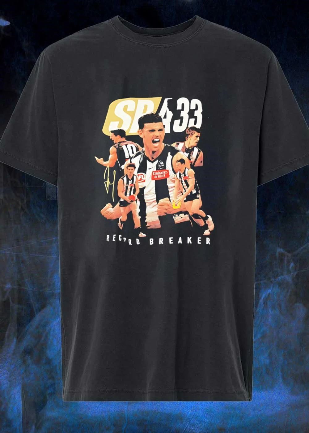 Sp 433 Record Breaker Scott Pendlebury Collingwood - Adult & Kids T-Shirts, Sweatshirts & Hoodies apparel design preview 1