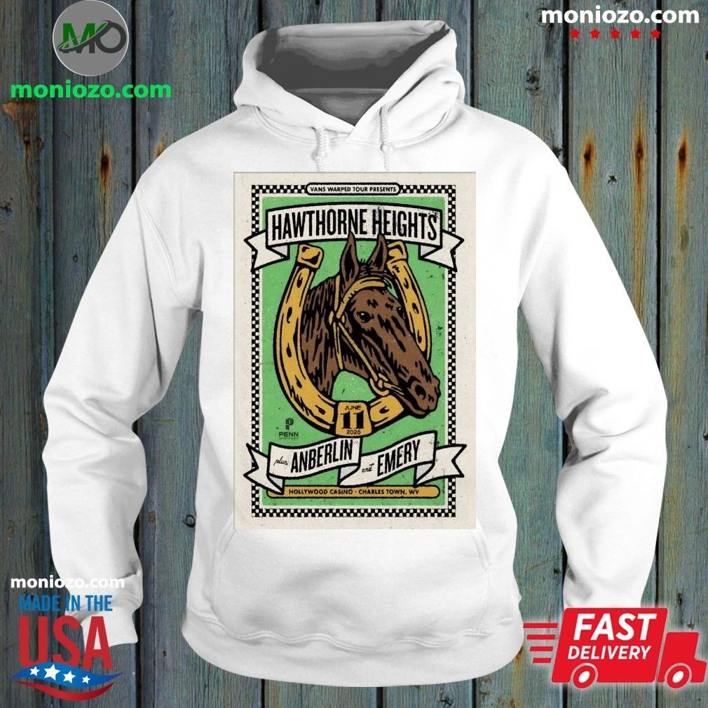 Hawthorne Heights 6 11 2026 Charles Town WV Poster - Adult & Kids T-Shirts, Sweatshirts & Hoodies apparel design preview 2