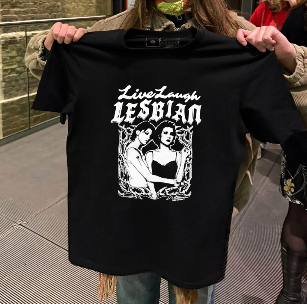 Bound Live Laugh Lesbian - Adult & Kids T-Shirts, Sweatshirts & Hoodies apparel design preview 2