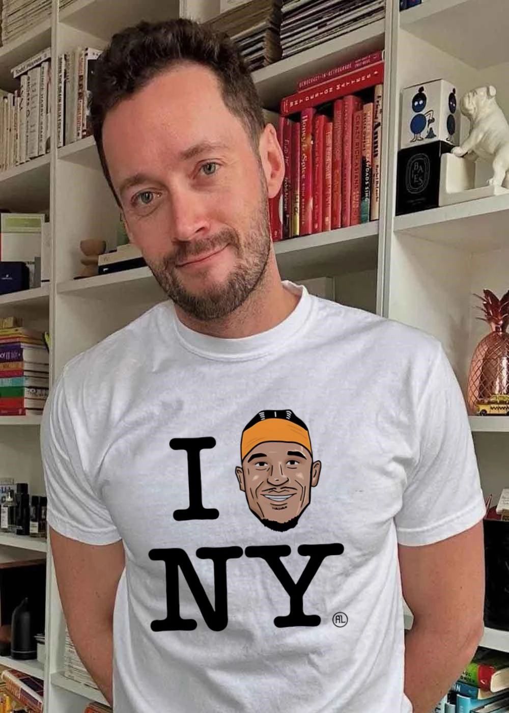 I Man Caricature Orange Headband NY - Adult & Kids T-Shirts, Sweatshirts & Hoodies apparel design preview 2