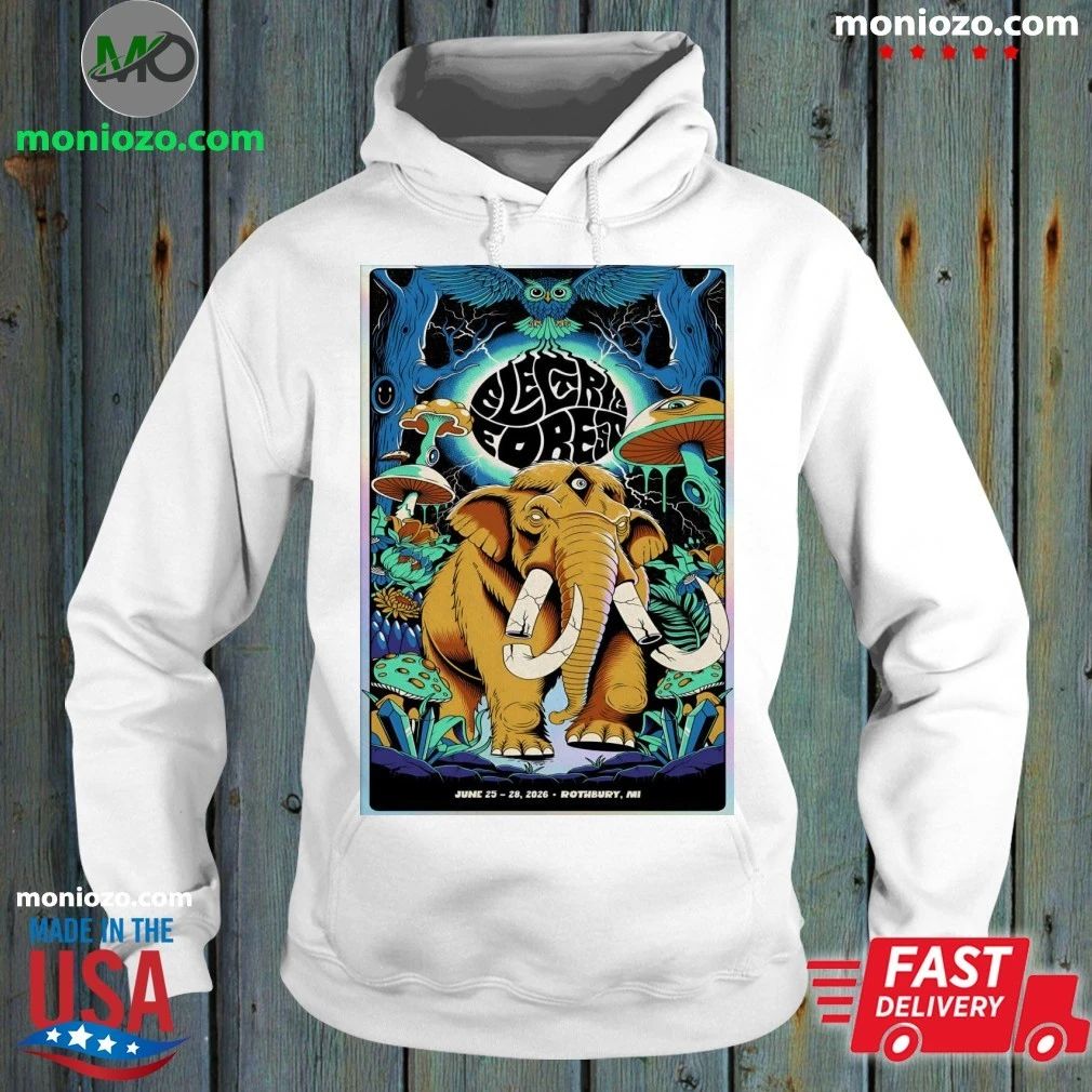 Electric Forest In Rothbury MI On June 25-28 2026 - Adult & Kids T-Shirts, Sweatshirts & Hoodies apparel design preview 2