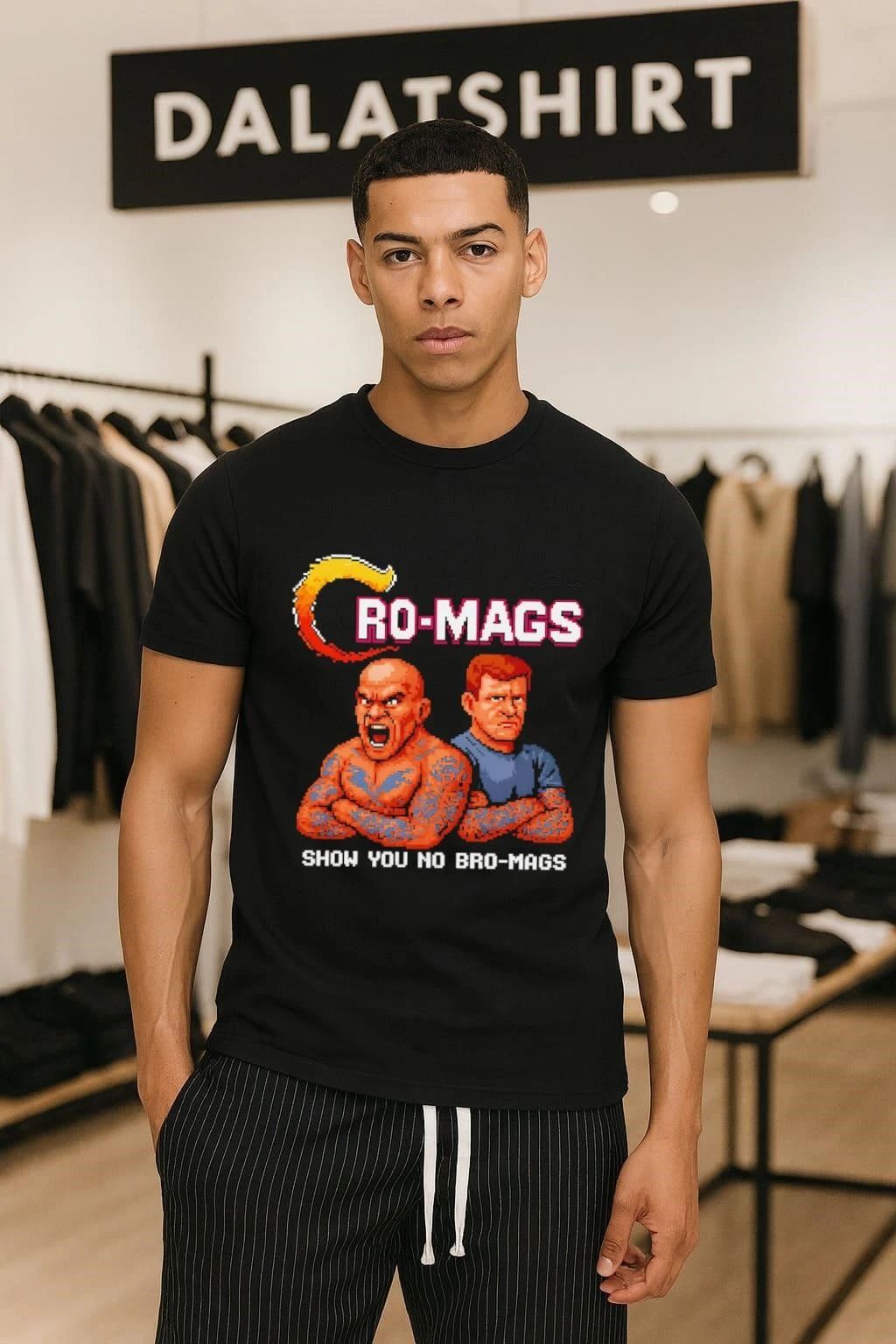Cro-Mags Show You No Bro-Mags Pixel Art Band - Adult & Kids T-Shirts, Sweatshirts & Hoodies apparel design preview 1