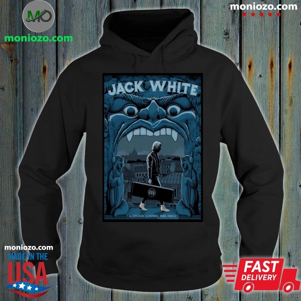 Jack White Paris France 6 14 2026 Poster - Adult & Kids T-Shirts, Sweatshirts & Hoodies apparel design preview 2