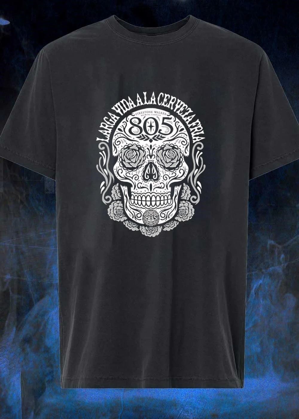 Larga Vida A La Cerveza Fria Firestone Walker Brewing - Adult & Kids T-Shirts, Sweatshirts & Hoodies apparel design preview 1
