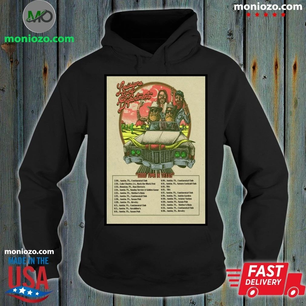 Original The Louisiana Surf Department Good Time In - Adult & Kids T-Shirts, Sweatshirts & Hoodies apparel design preview 2