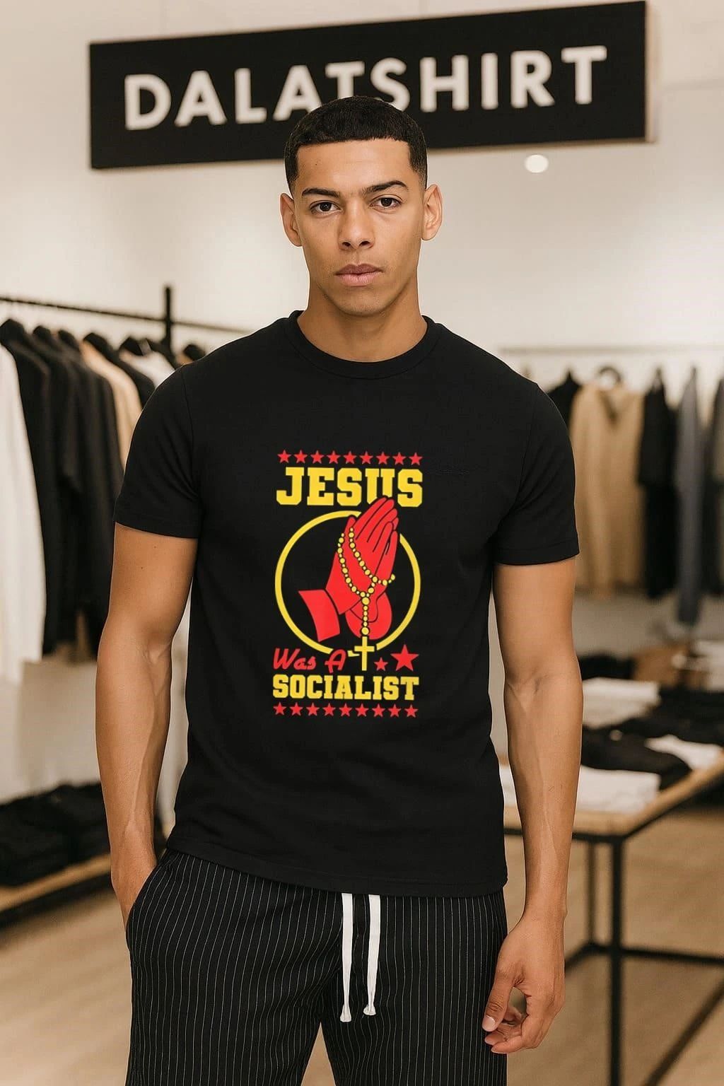 Jesus Was A Socialist - Adult & Kids T-Shirts, Sweatshirts & Hoodies apparel design preview 1