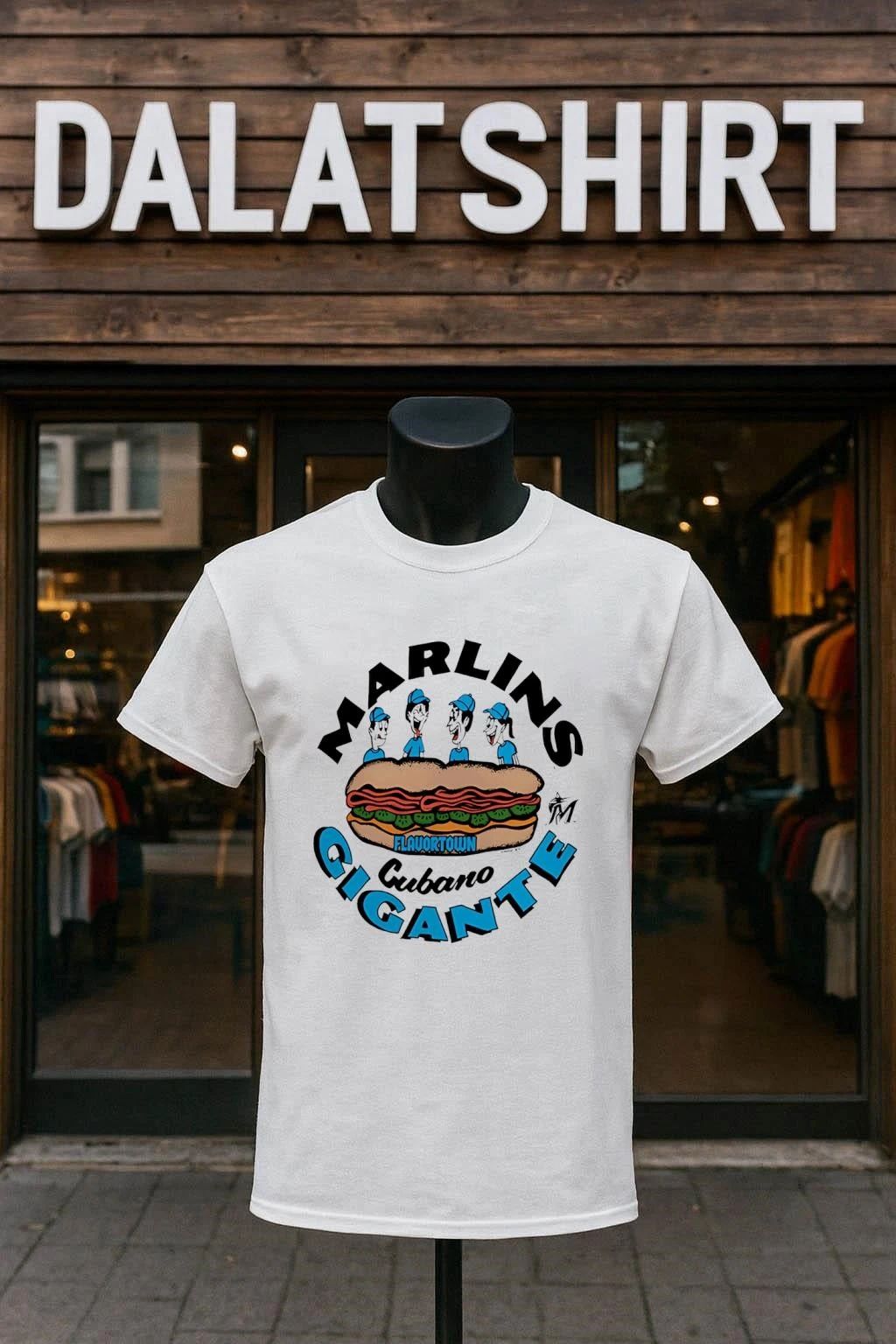 Miami Marlins Flavortown Cubano Gigante - Adult & Kids T-Shirts, Sweatshirts & Hoodies apparel design preview 1
