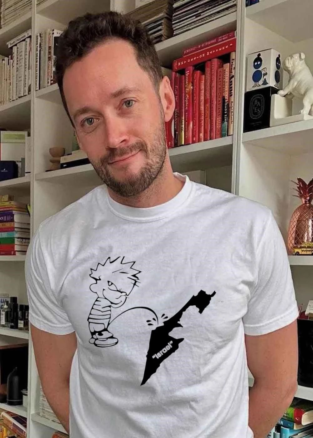 The kid pee on Israel - Adult & Kids T-Shirts, Sweatshirts & Hoodies apparel design preview 2